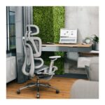 Office Chair with Adjustable Arms Expert Gray Mark Adler - Image 3