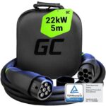Green Cell Three-Phase Charging Cable 5m Type 2 - Type 2 EVKABGC01 - Image 2