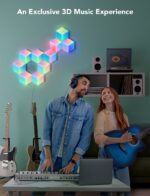 Govee Smart Διακοσμητικό Φωτιστικό Glide Hexa Pro LED RGBIC Hexagon 10τμχ - Image 4