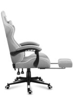 Huzaro Force 4.7 Fabric Gaming Chair with Footrest White Mesh - Image 5