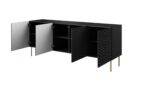HOLE chest 190x40.5x74.5 cm matte black