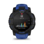 Garmin Instinct 3 AMOLED Aluminium 45mm Αδιάβροχο Smartwatch με Παλμογράφο (Black/Bolt Blue Band) - Image 6