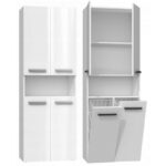 Topeshop Nel 2k Dk Floor Bathroom Column Cabinet White - Image 6
