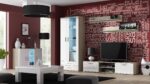 Cama sideboard 120 cm SOHO S7 sonoma oak/white gloss - Image 3