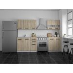 Kitchen Cabinet Set Wall & Floor Sonoma 200x60x143cm - Image 4