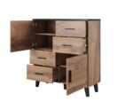 Μπουφές Ξύλινος Wotan Oak/Mat Black