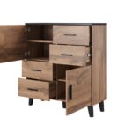 Μπουφές Ξύλινος Wotan Oak/Mat Black