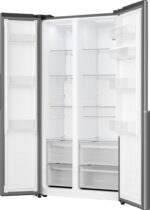 Gorenje Side-by-Side Refrigerator 541lt NoFrost H178.6xW91.1xD61.5cm Gray NRS917E41XWD - Image 9