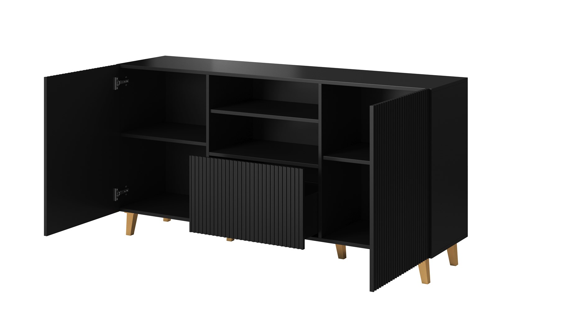Cama Commode PAFOS 150x42x82 Black matt - Image 1