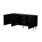 Cama LUCCA 3D chest of drawers 165x40x80 black - Image 2