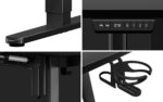 Electric Gaming Office Hero 9.1 Wooden Black with Metal Legs, Adjustable Height, LED & USB ports 147x112x74cm - Image 10