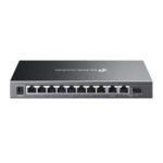 TP-LINK Omada ES210GMP Managed L2 PoE+ Switch with 8 Gigabit (1Gbps) Ethernet Ports and 1 SFP Port - Image 2