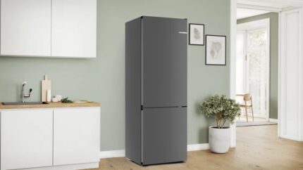 Bosch Fridge-Freezer 440lt Total NoFrost H203xW70xD66.7cm Gray KGN49OCAF