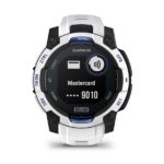 Garmin Instinct 3 Solar Aluminium 45mm Waterproof Smartwatch with Heart Rate Monitor (Whitestone and Blue Limited Edition) - Image 12