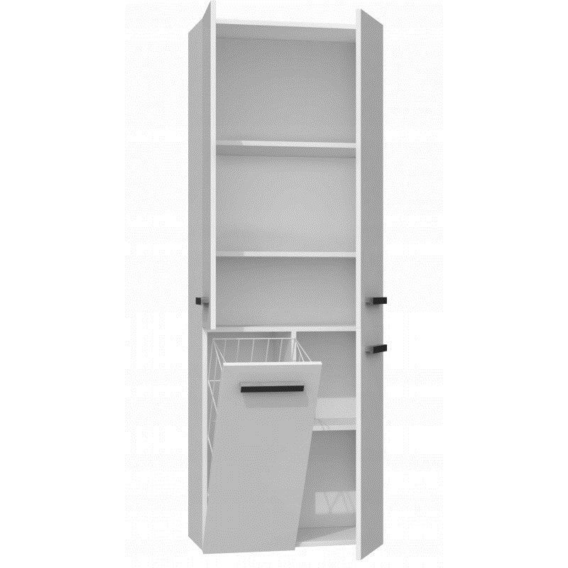 Topeshop NEL 1K DD BIEL bathroom storage cabinet White - Image 1