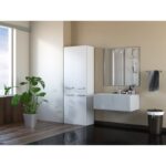 Topeshop NEL 1K DD BIEL bathroom storage cabinet White - Image 3