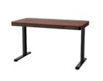 Ηλεκτρικό Γραφείο Ξύλινο Black/walnut με Μεταλλικά Πόδια & Ρυθμιζόμενο Ύψος 120x60εκ. - Image 4