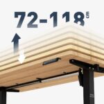 Ηλεκτρικό Γραφείο Leader Ξύλινο Electric Desk Leader 7.3 Craft με LED 140x70x118εκ. - Image 5