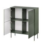 Cama 4D chest of drawers TRESSE 100x40x110 matte green