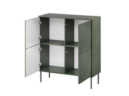 Cama 4D chest of drawers TRESSE 100x40x110 matte green