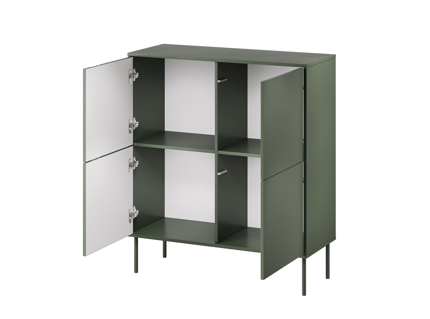 Cama 4D chest of drawers TRESSE 100x40x110 matte green - Image 1