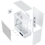 Modecom Volcano AQ400 Gaming Midi Tower Computer Case with Side Window White - Image 10