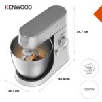 Kenwood Chef XL Stand Mixer 1200W with Stainless Mixing Bowl 6.7lt - Image 2
