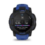 Garmin Instinct 3 AMOLED Aluminium 45mm Αδιάβροχο Smartwatch με Παλμογράφο (Black/Bolt Blue Band) - Image 5