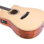V-tone Semi-Acoustic Guitar Cutaway Natural / Spruce - Image 6