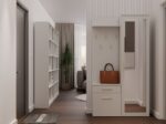 Entry Furniture with Mirror / Hanger / Shoe Rack & Wardrobe 100x35x180cm - Image 7