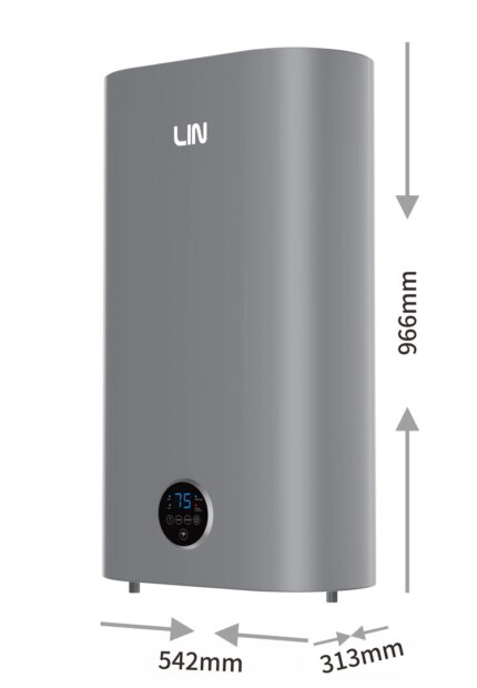 LIN LIFVD1SMGY 80L UNIVERSAL grey electric water heater with Wi-Fi