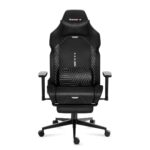 Huzaro Force 8.1 Fabric Gaming Chair with Adjustable Arms and Footstool Black - Image 7