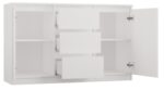 Sideboard with Drawers White 200x40x75cm - Image 2