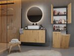 Nel Bathroom Column 2k/dk Anthracite Artisan - Image 7