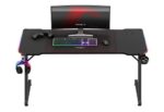 Desk Hero 3.3 RGB Wooden Black with LED 140x60x74cm - Image 5