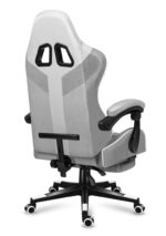 Huzaro Force 4.7 Fabric Gaming Chair with Footrest White Mesh - Image 13