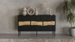 Cama INSERTO 3D chest of drawers 143.5x40x80 black + LED - Image 6