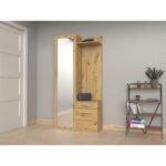 Gar Duo Entry Furniture with Mirror / Hanger / Shoe Rack & Wardrobe Artisan 72x50x180cm - Image 2