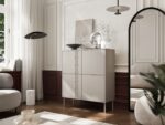 4D chest of drawers TRESSE 100x40x110 cashmere matt - Image 3