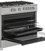 Ravanson Chef Modern Stove 110lt with Gas Cooktop P90cm Inox - Image 3
