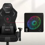 Huzaro Combat 7.6 Fabric Gaming Chair with Adjustable Armrests and RGB Lighting Black - Image 8