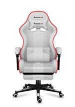 Huzaro Force 4.7 Fabric Gaming Chair with RGB Lighting and Footrest White - Image 11