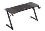 Desk Hero 3.3 RGB Wooden Black with LED 140x60x74cm - Image 7