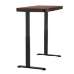 Electric Desk Wooden Black/walnut with Metal Legs & USB ports 140x70x50cm - Image 13