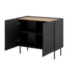2D ONDA chest of drawers 98x45x85 black
