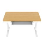 Electric Desk Wooden White/oak with Metal Legs & USB ports 140x70cm - Image 19