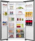 Gorenje Side-by-Side Refrigerator 541lt NoFrost H178.6xW91.1xD61.5cm Gray NRS917E41XWD - Image 4