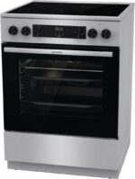 Gorenje Cooker 71lt with Ceramic Hobs W60cm. Inox - Image 4