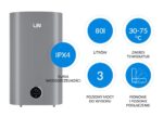 LIN LIFVD1SMGY 80L UNIVERSAL grey electric water heater with Wi-Fi - Image 7