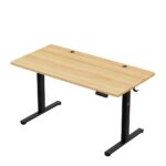 Ηλεκτρικό Γραφείο Leader Ξύλινο Electric Desk Leader 7.3 Craft με LED 140x70x118εκ. - Image 2
